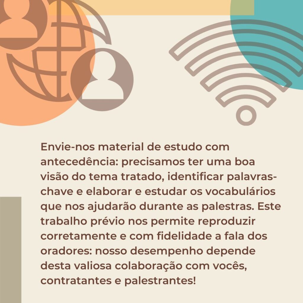 Parte 2 - Ajude os intérpretes a fazer um bom trabalho!